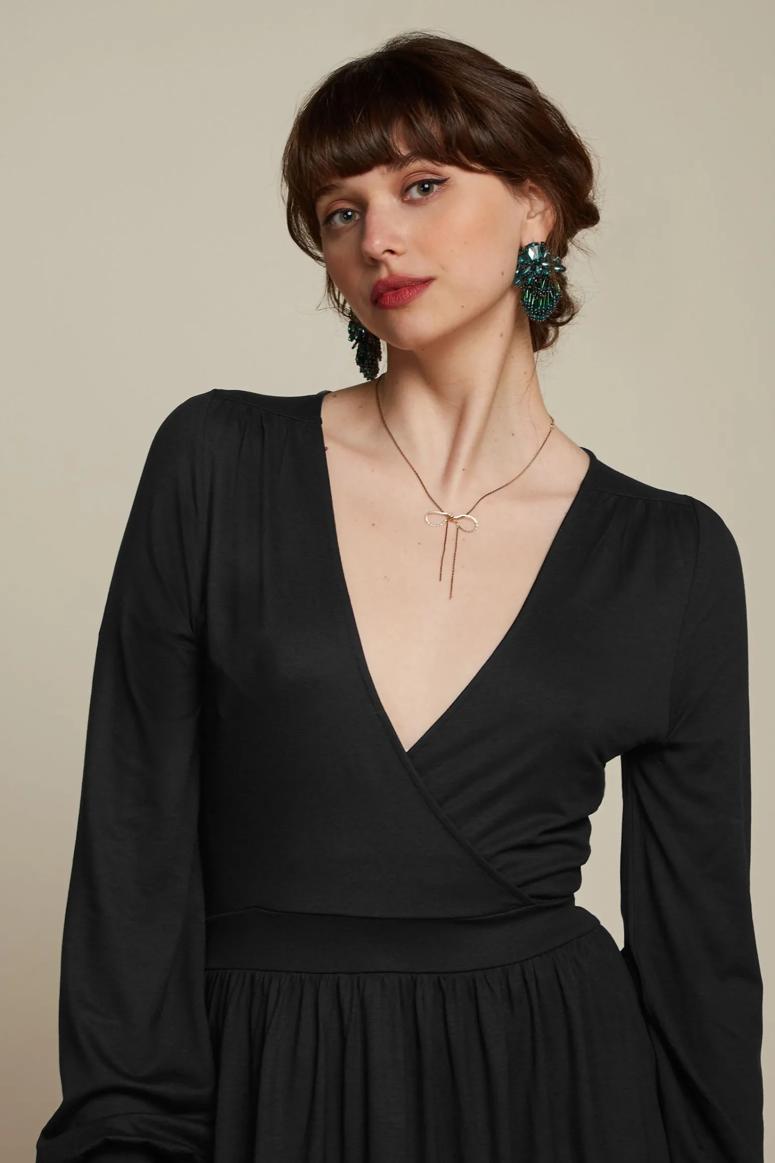 King Louie Jurken|Loretta Dress Ecovero Classic Black