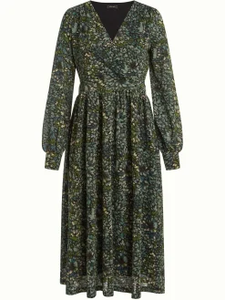 King Louie Jurken|Loretta Dress Glam Dragonfly Green