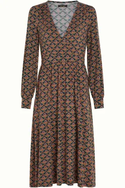 King Louie Jurken|Loretta Dress Jubilee Dragonfly Green