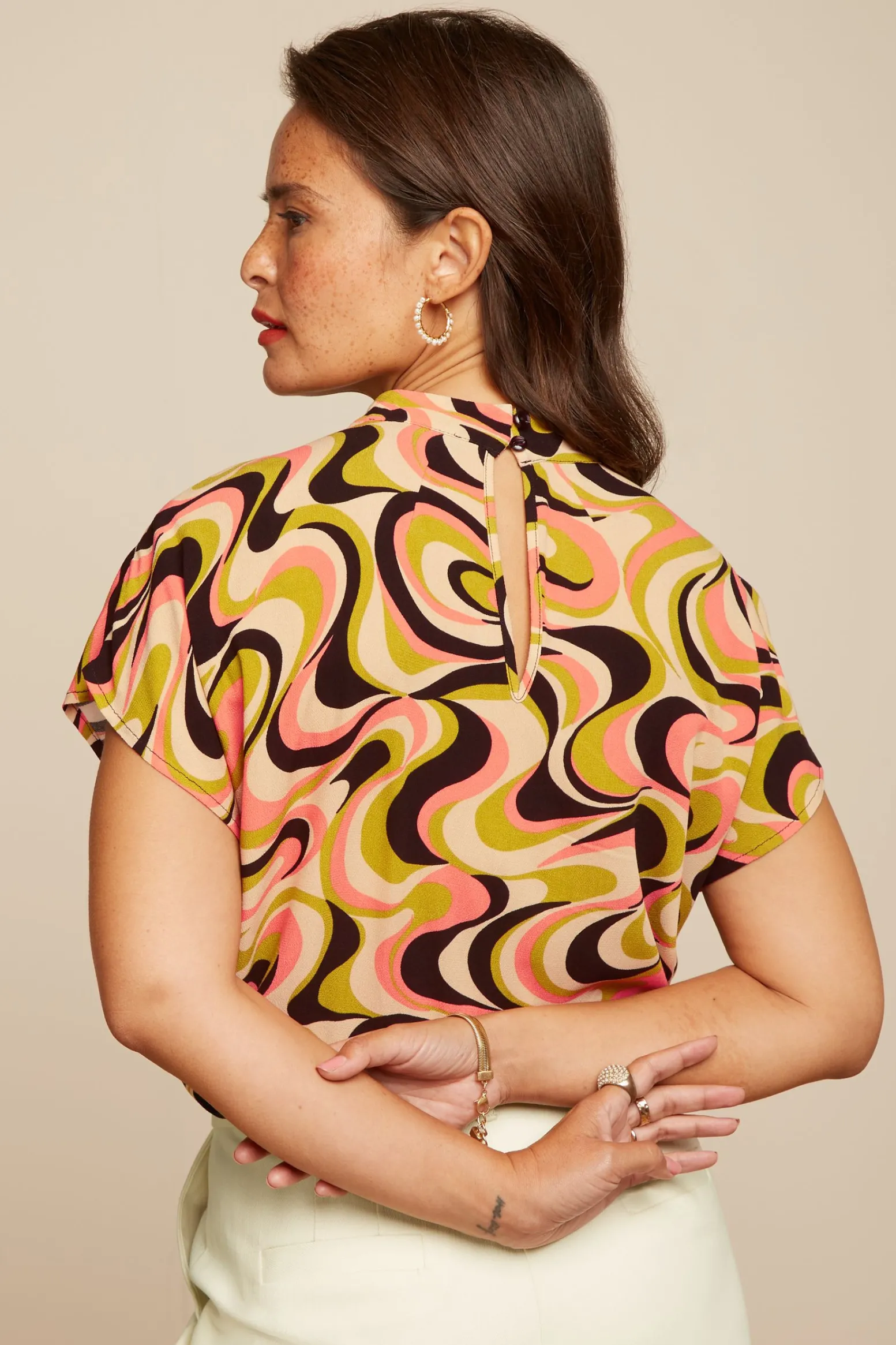King Louie Blouses|Luciana Blouse Manic Spring Yellow