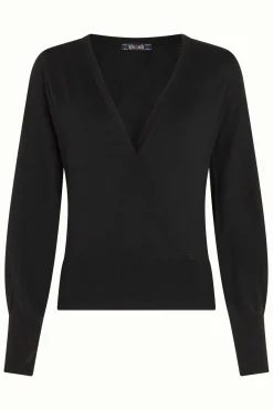 King Louie Tops & Shirts|Lulu Wrap Top Cocoon Black