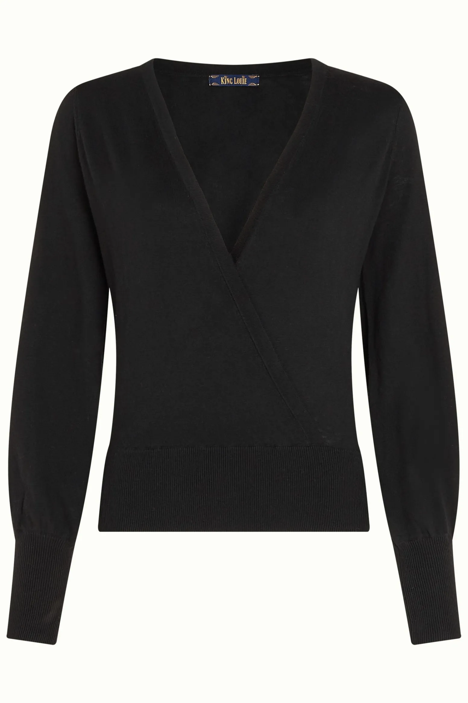 King Louie Tops & Shirts|Lulu Wrap Top Cocoon Black
