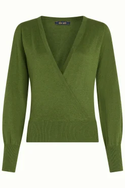 King Louie Tops & Shirts|Lulu Wrap Top Cocoon Posey Green