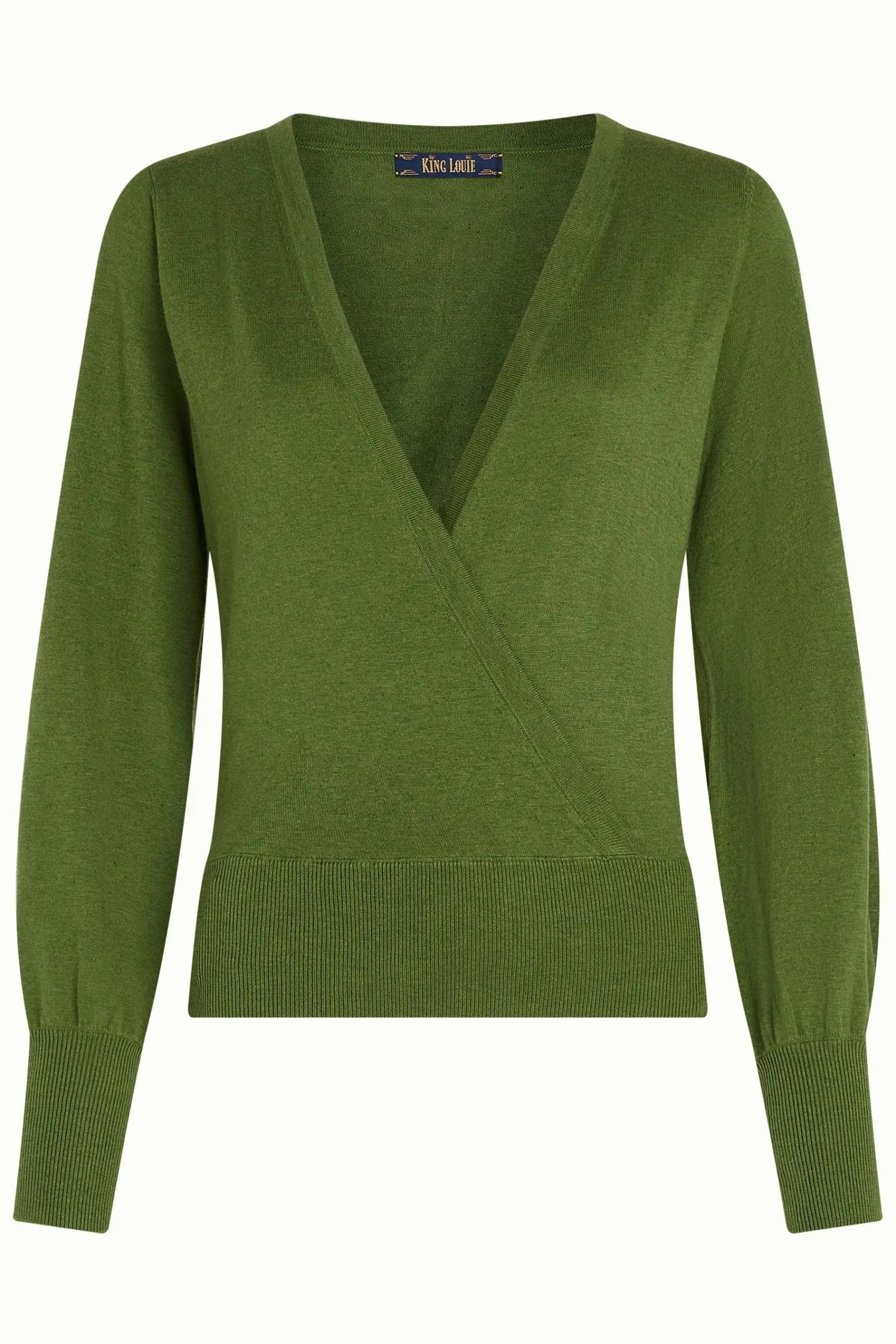 King Louie Tops & Shirts|Lulu Wrap Top Cocoon Posey Green