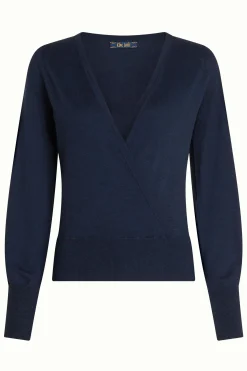 King Louie Tops & Shirts|Lulu Wrap Top Cocoon Blue