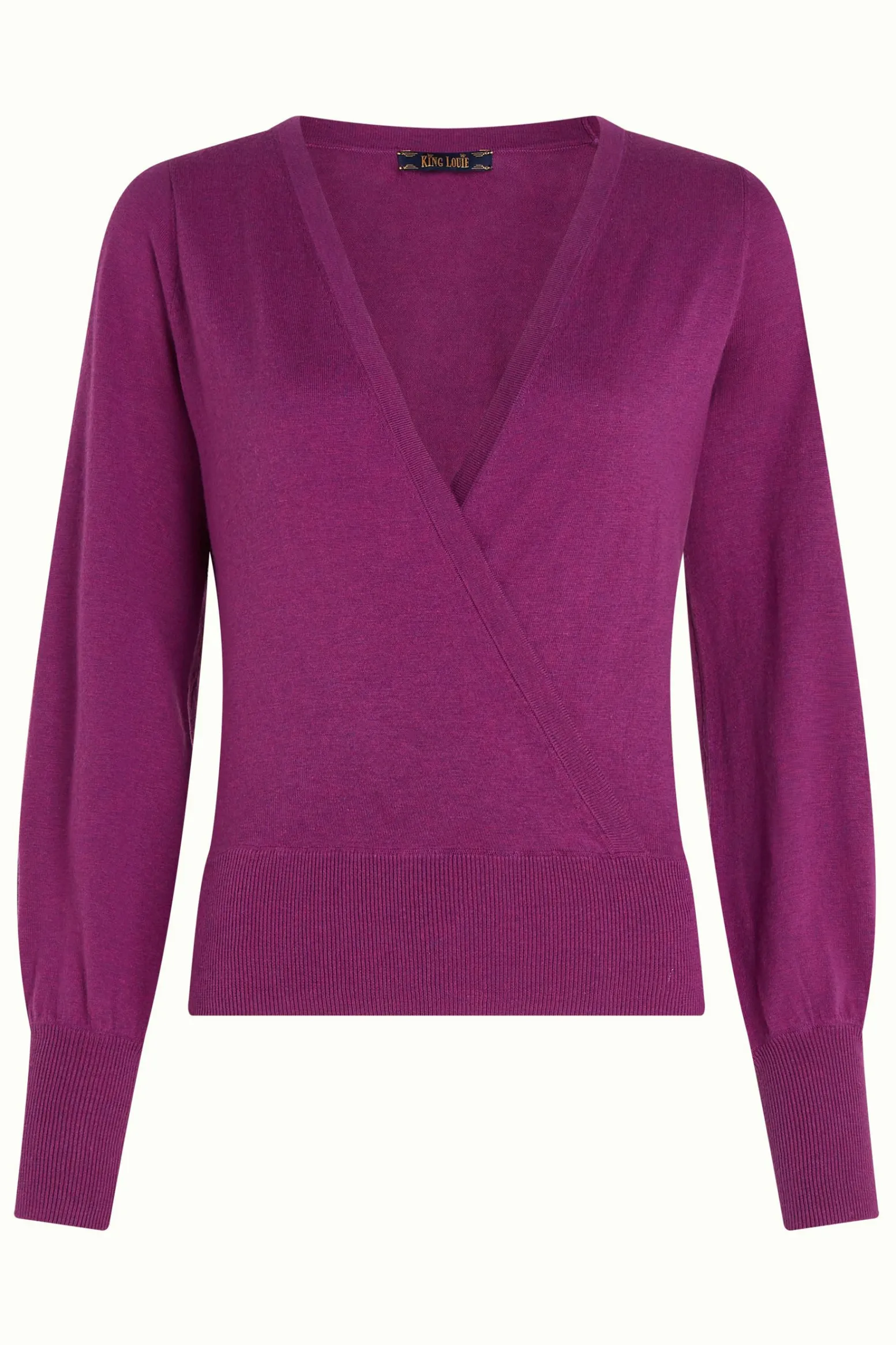 King Louie Tops & Shirts|Lulu Wrap Top Cocoon Vivid Purple