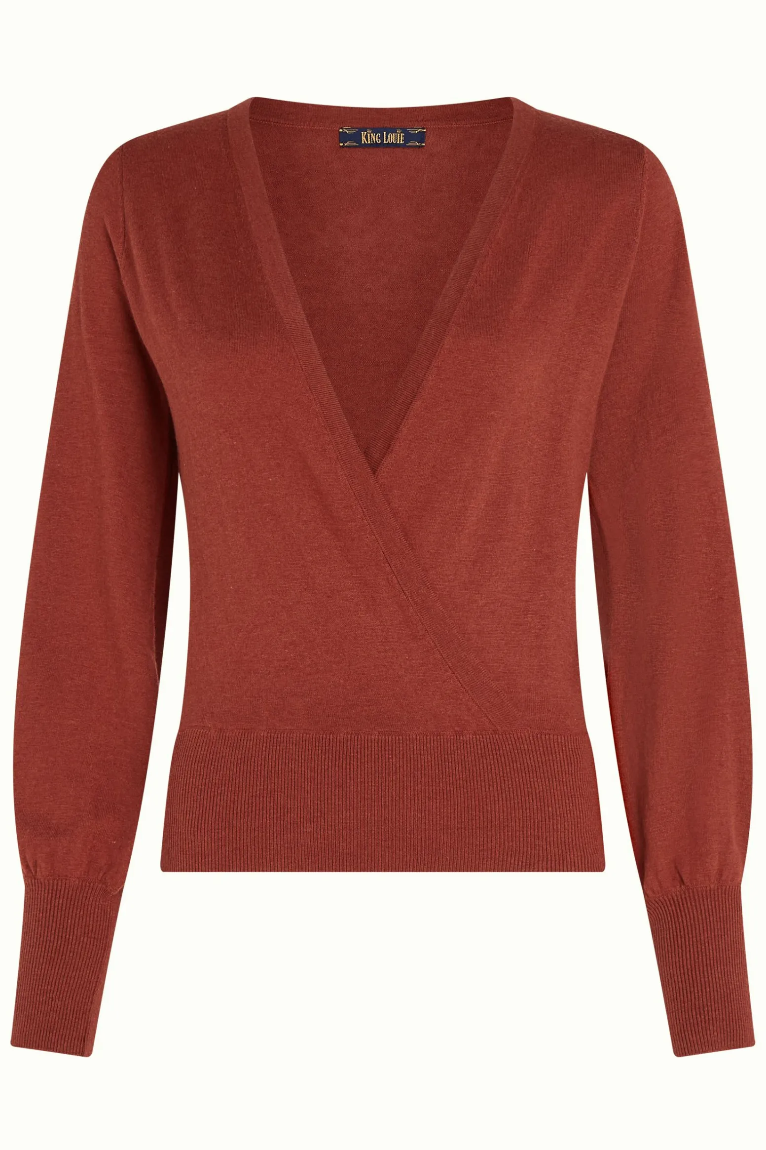 King Louie Tops & Shirts|Lulu Wrap Top Cocoon Patina Brown