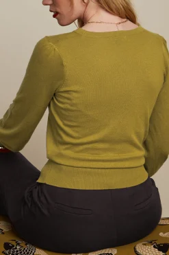 King Louie Tops & Shirts|Lulu Wrap Top Cocoon Curry Yellow