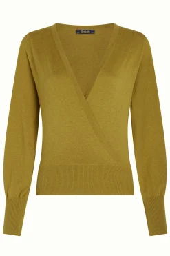 King Louie Tops & Shirts|Lulu Wrap Top Cocoon Curry Yellow