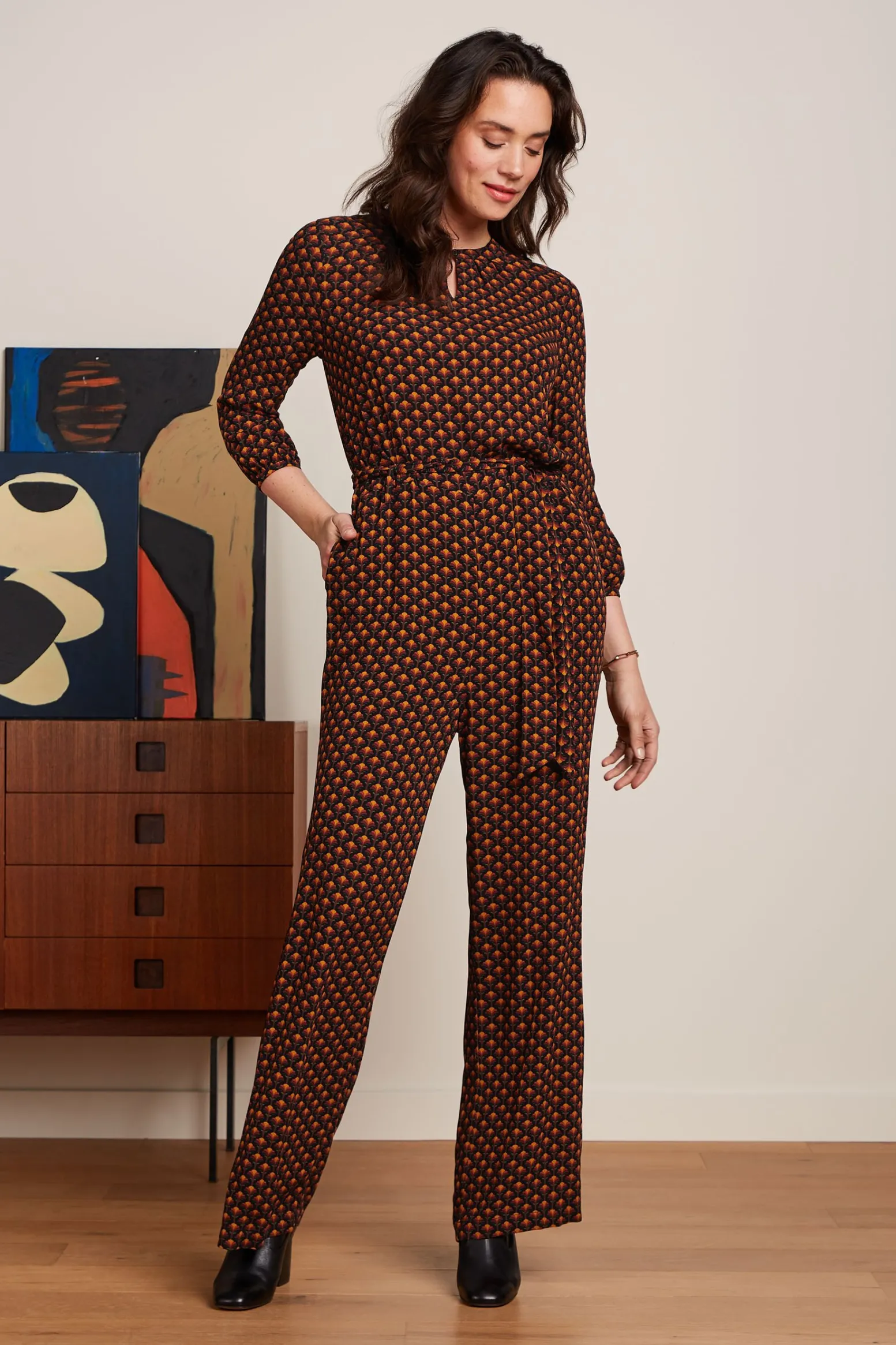 King Louie Jumpsuits|Luna Jumpsuit Mayfield Beet Red
