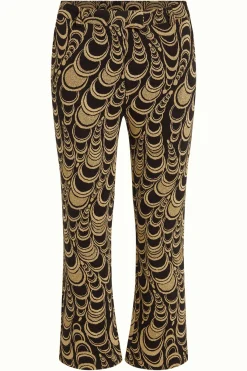 King Louie Broeken|Luz Cropped Pants Bobbin Jacquard Black