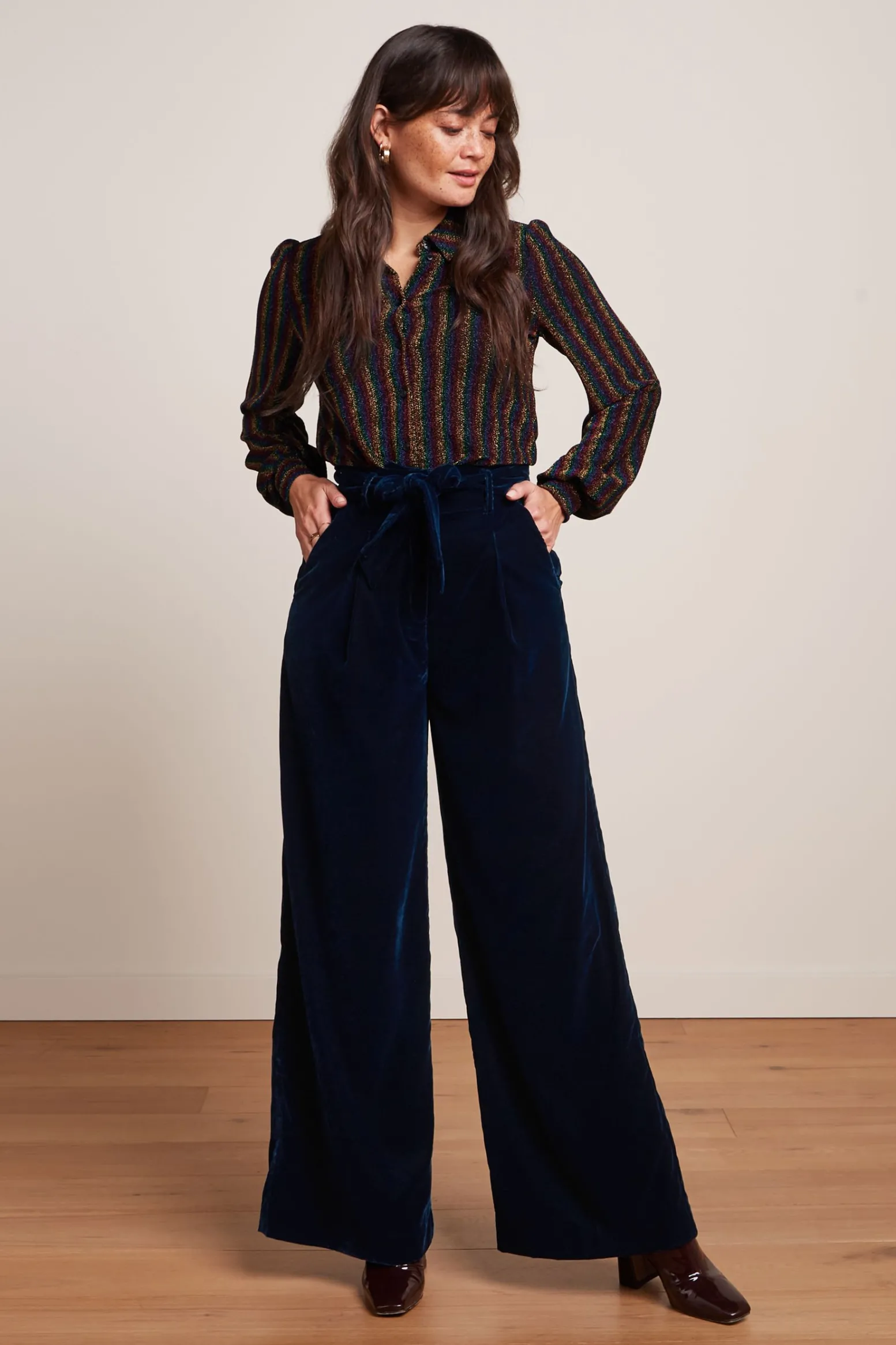King Louie Blouses|Maisie Blouse Alma Lurex Multi Color