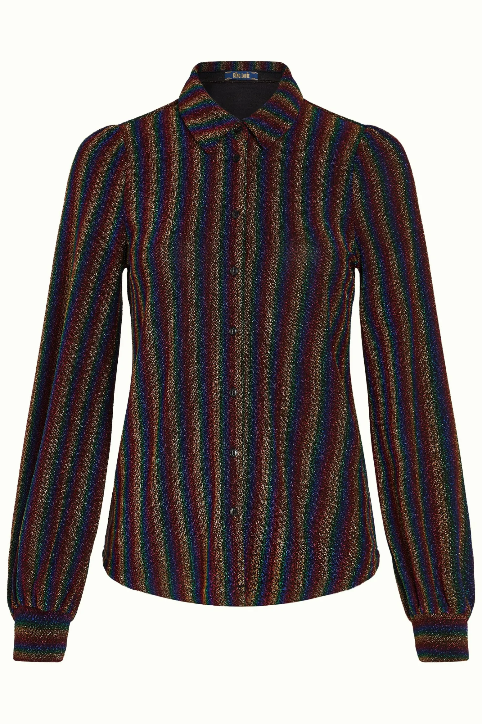 King Louie Blouses|Maisie Blouse Alma Lurex Multi Color