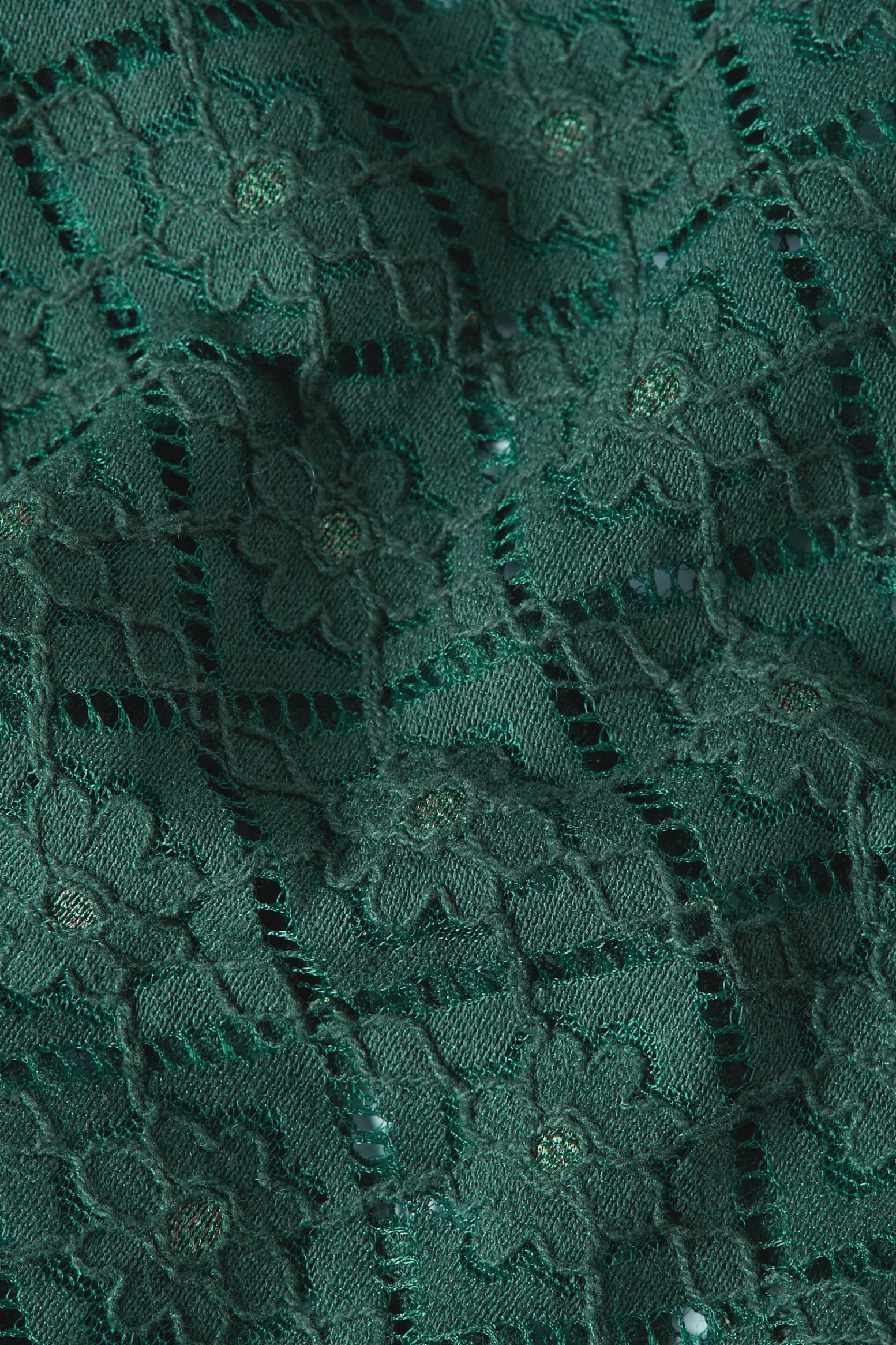 King Louie Blouses|Maisie Blouse Artiste Lace Amazon Green