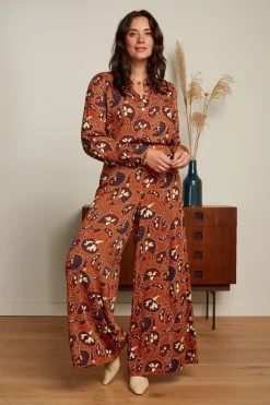 King Louie Blouses|Maisie Blouse Cecilia Spicy Brown