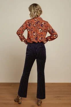 King Louie Blouses|Maisie Blouse Cecilia Spicy Brown