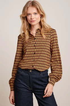 King Louie Blouses|Maisie Blouse Dandy Black