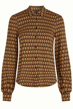 King Louie Blouses|Maisie Blouse Dandy Black