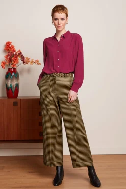 King Louie Blouses|Maisie Blouse Etoile Framboise Pink