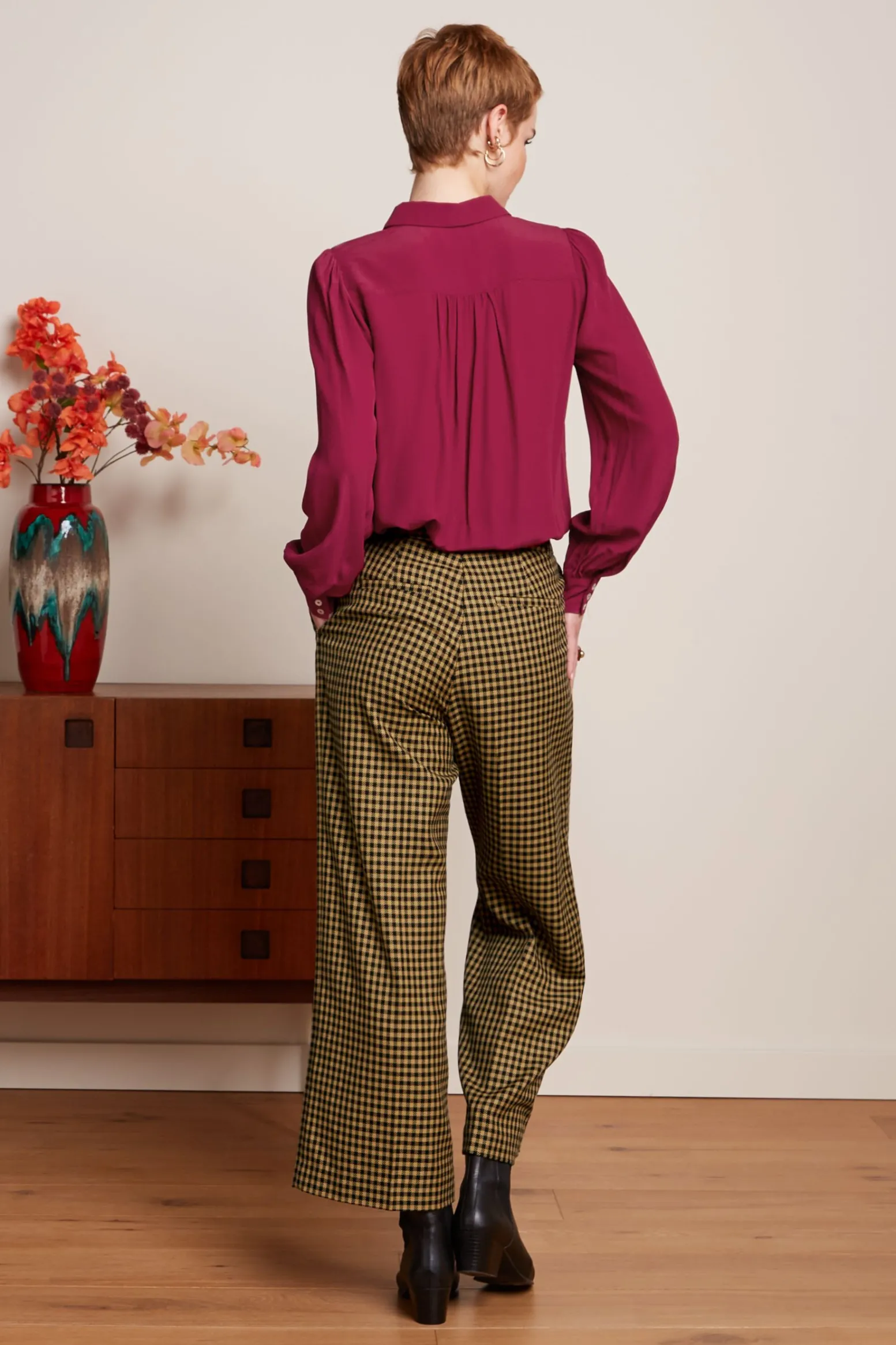 King Louie Blouses|Maisie Blouse Etoile Framboise Pink