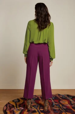 King Louie Blouses|Maisie Blouse Lyonne Embroidery Woodbine Green