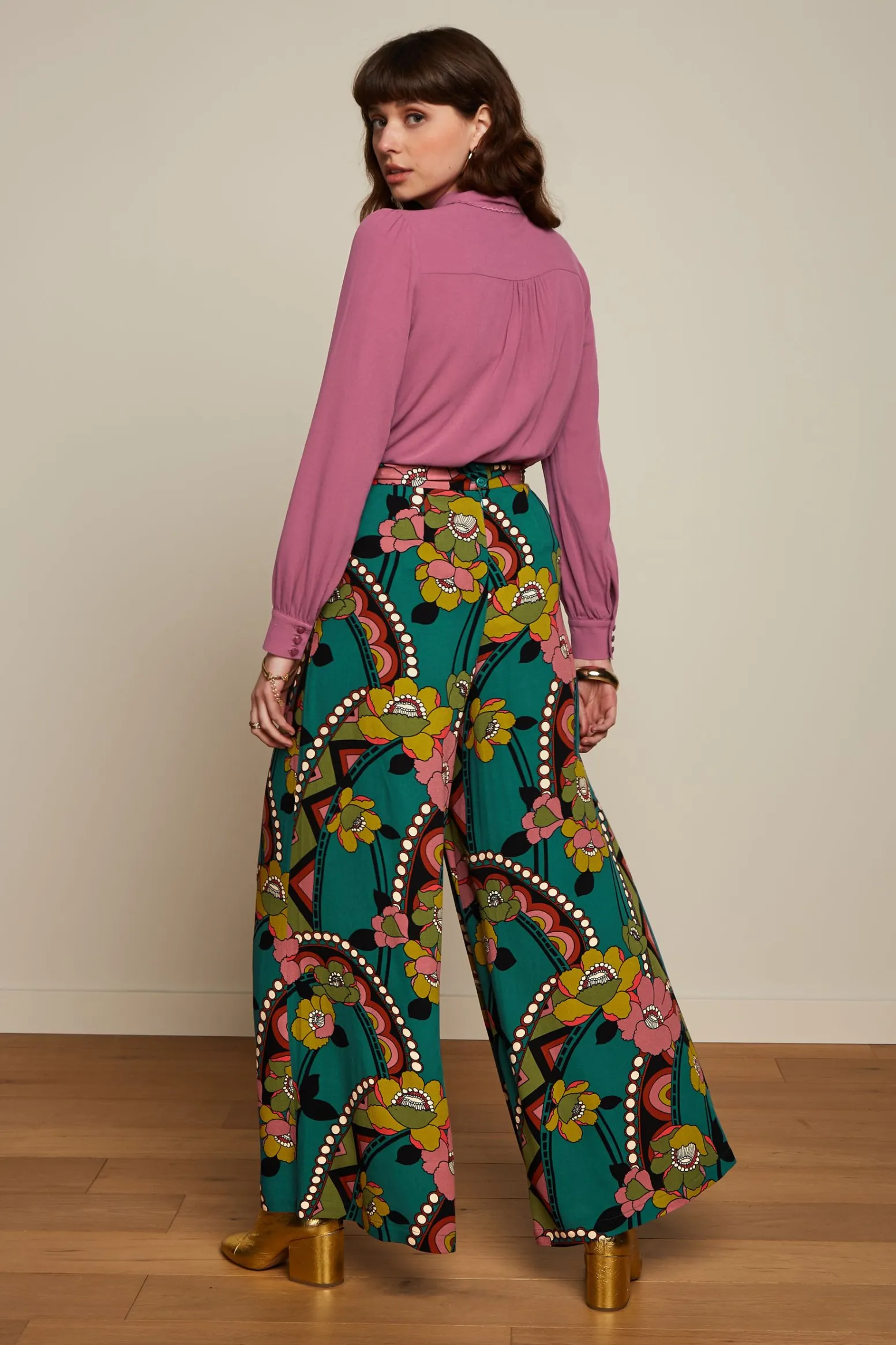 King Louie Blouses|Maisie Blouse Lyonne Embroidery Maroon Red