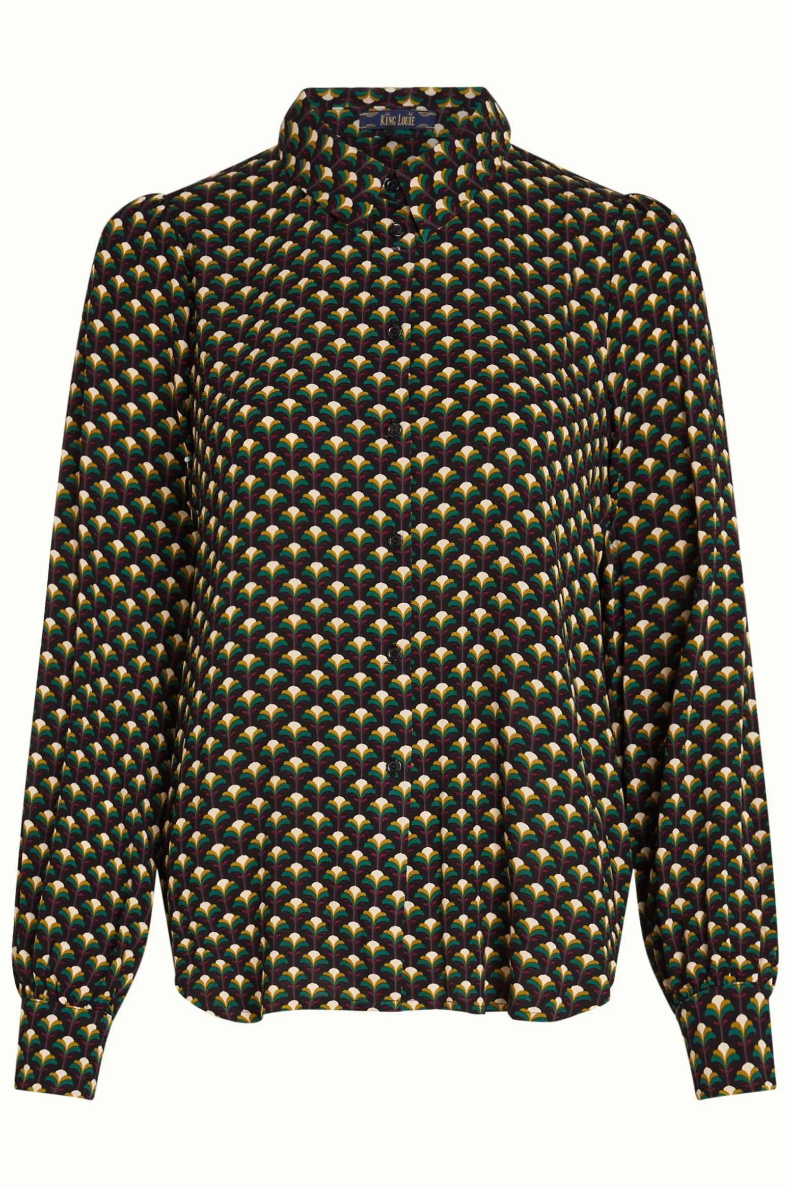 King Louie Blouses|Maisie Blouse Mayfield Sycamore Green
