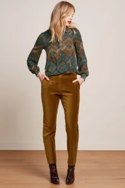 King Louie Blouses|Maisie Blouse Morrison Pine Green