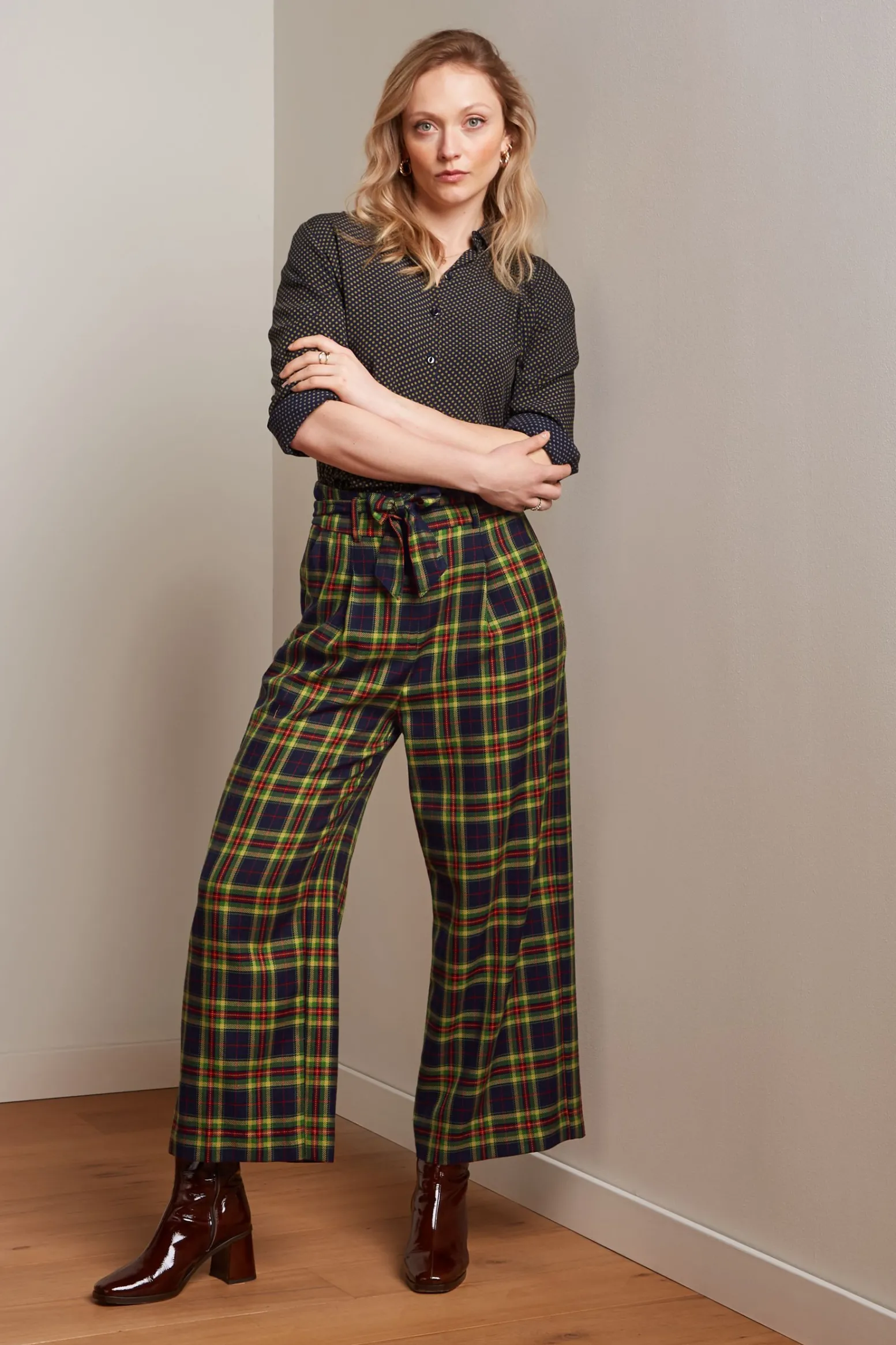 King Louie Blouses|Maisie Blouse Piper Evening Blue