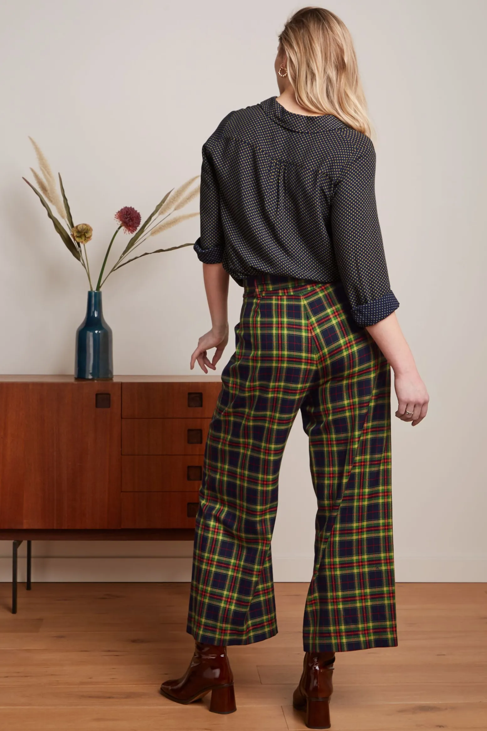 King Louie Blouses|Maisie Blouse Piper Evening Blue