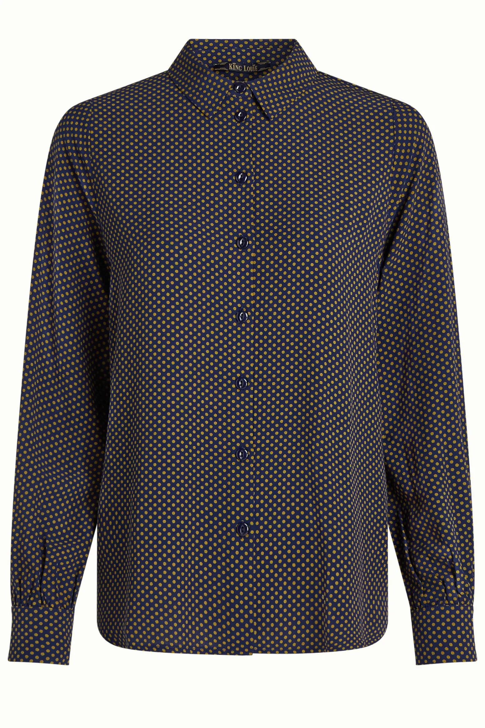 King Louie Blouses|Maisie Blouse Piper Evening Blue
