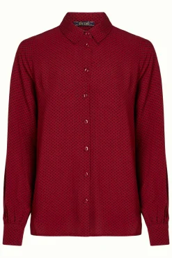 King Louie Blouses|Maisie Blouse Piper Cabernet Red