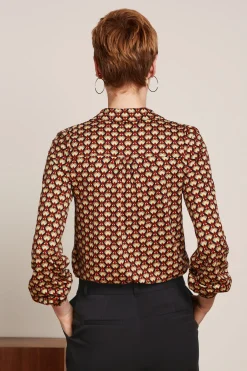 King Louie Blouses|Maisie Blouse Valet Cabernet Red