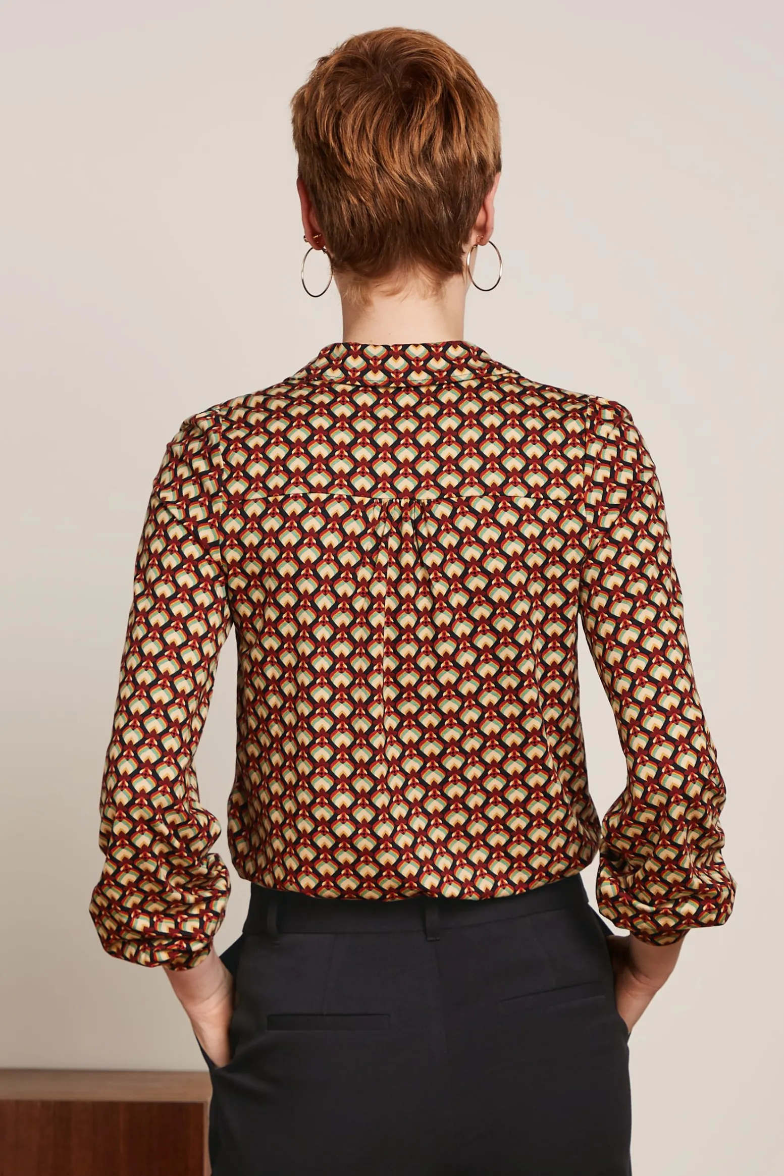 King Louie Blouses|Maisie Blouse Valet Cabernet Red