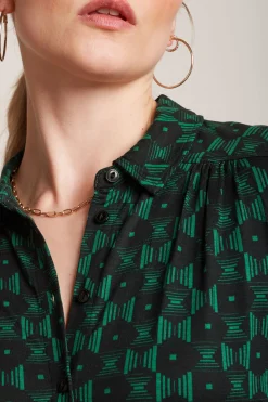 King Louie Jurken|Maisie Dress Marvin Para Green