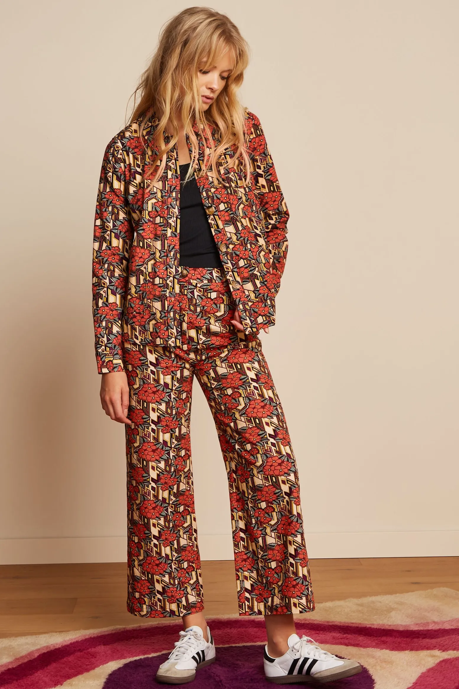 King Louie Broeken|Marcie Cropped Pants Ryder Marzipan