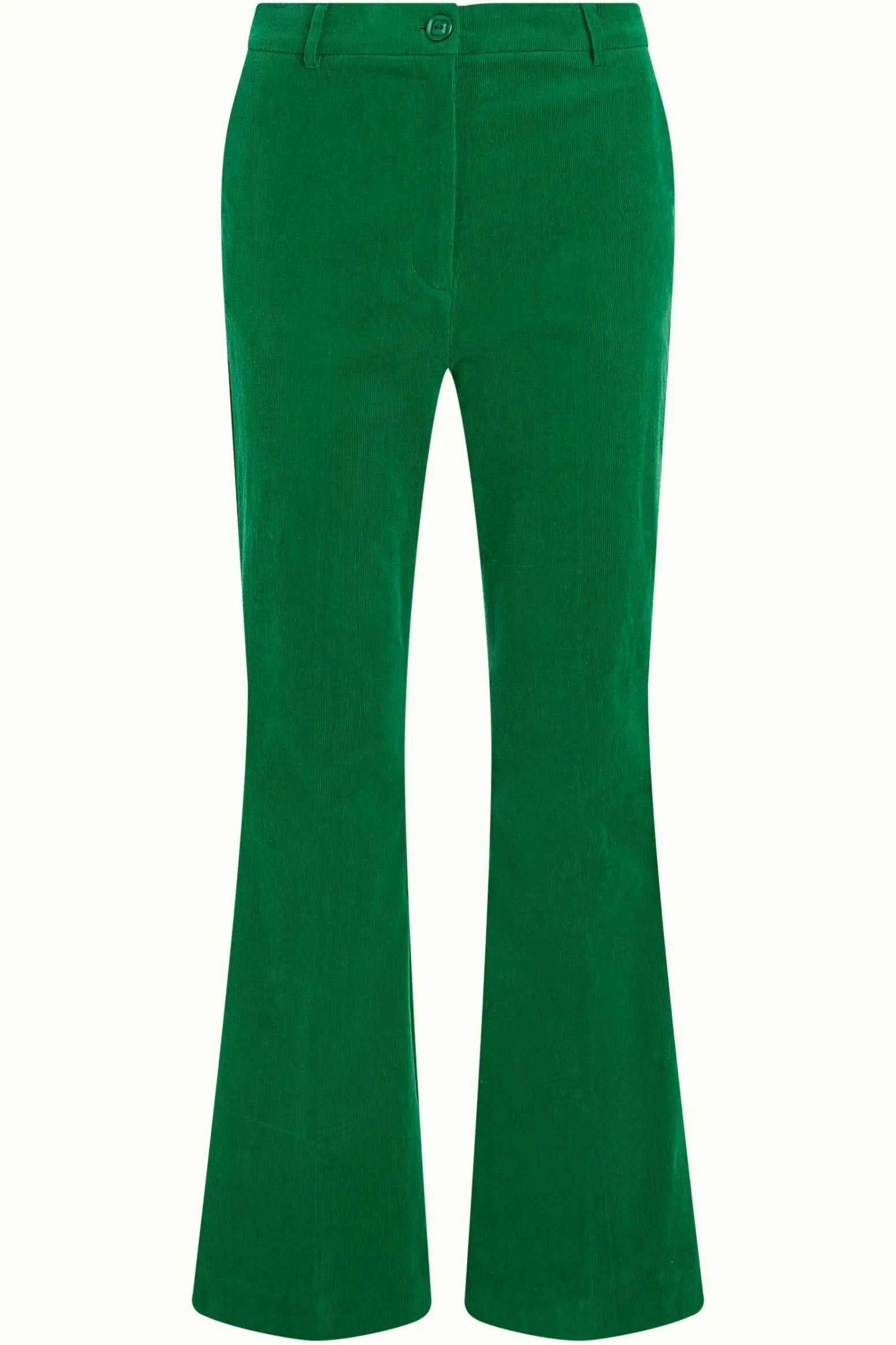 King Louie Broeken|Marcie Flared Pants Babyrib Meadow Green