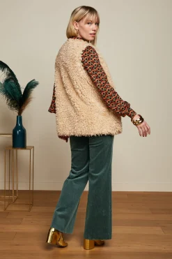 King Louie Broeken|Marcie Pants Corduroy Sycamore Green