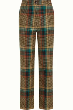 King Louie Broeken|Marcie Pants Feathers Check Black