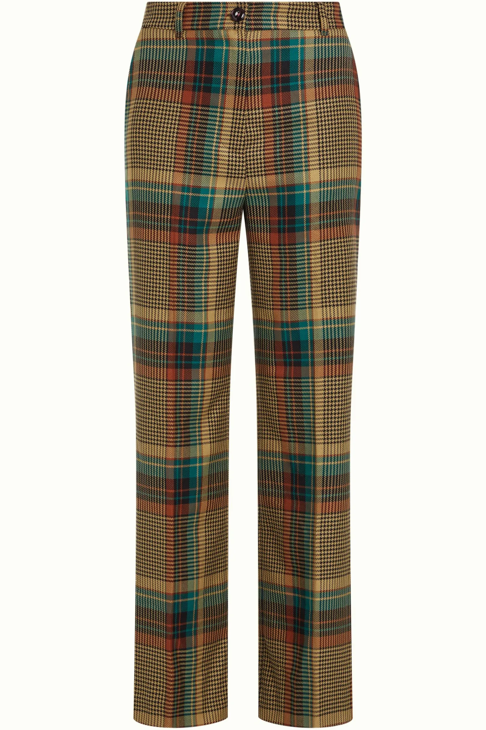 King Louie Broeken|Marcie Pants Feathers Check Black