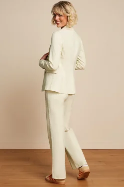 King Louie Broeken|Marcie Pants Marine Ivory
