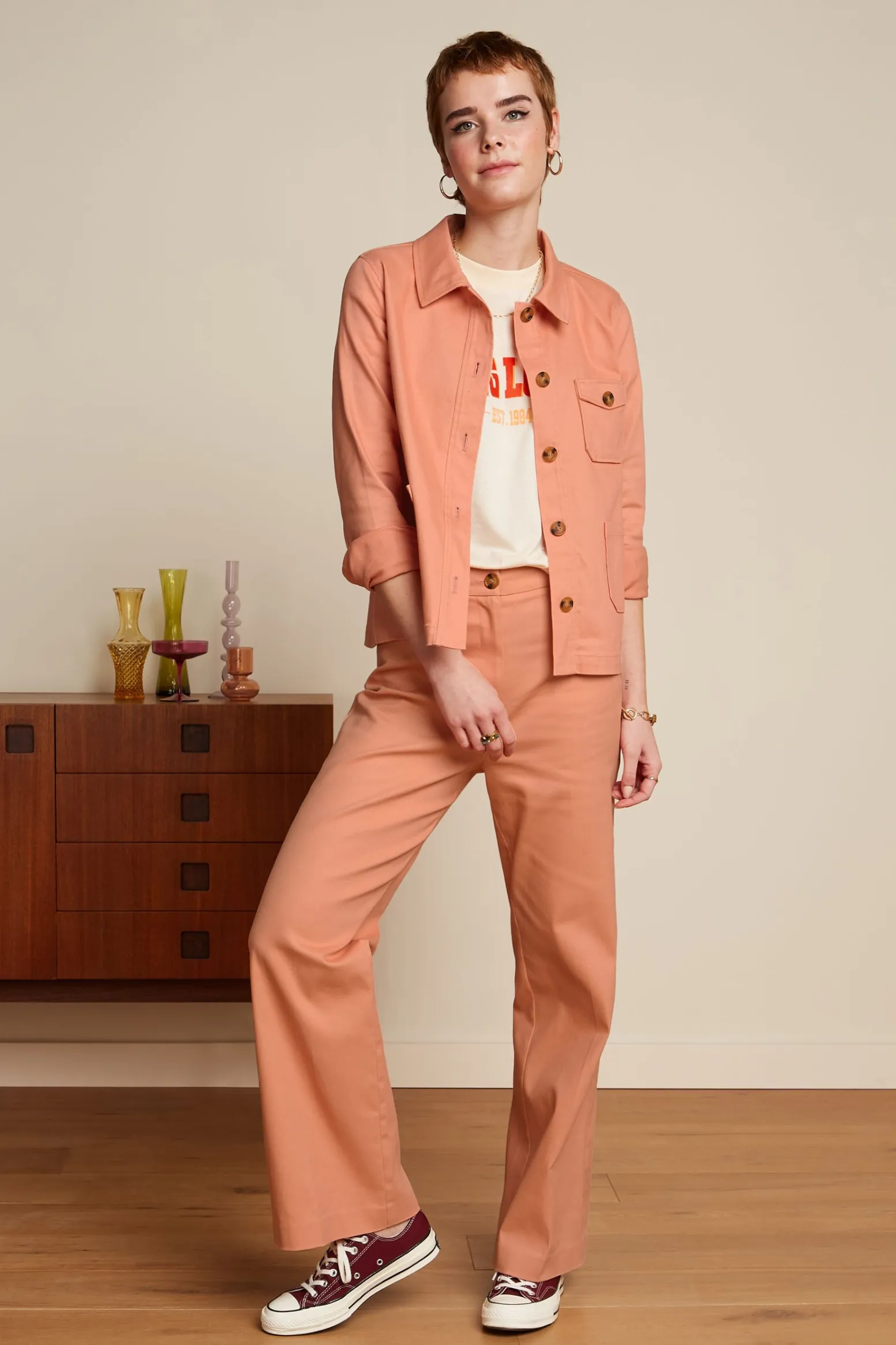 King Louie Broeken|Marcie Pants Sturdy Muted Pink
