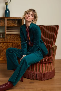 King Louie Broeken|Marcie Pants Uni Fargo Dragonfly Green