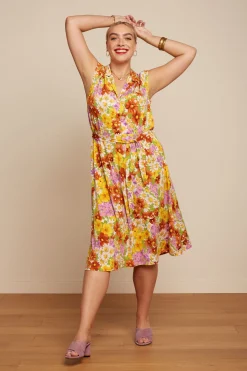King Louie Jurken|Marianne Dress Marini Tuscan Yellow