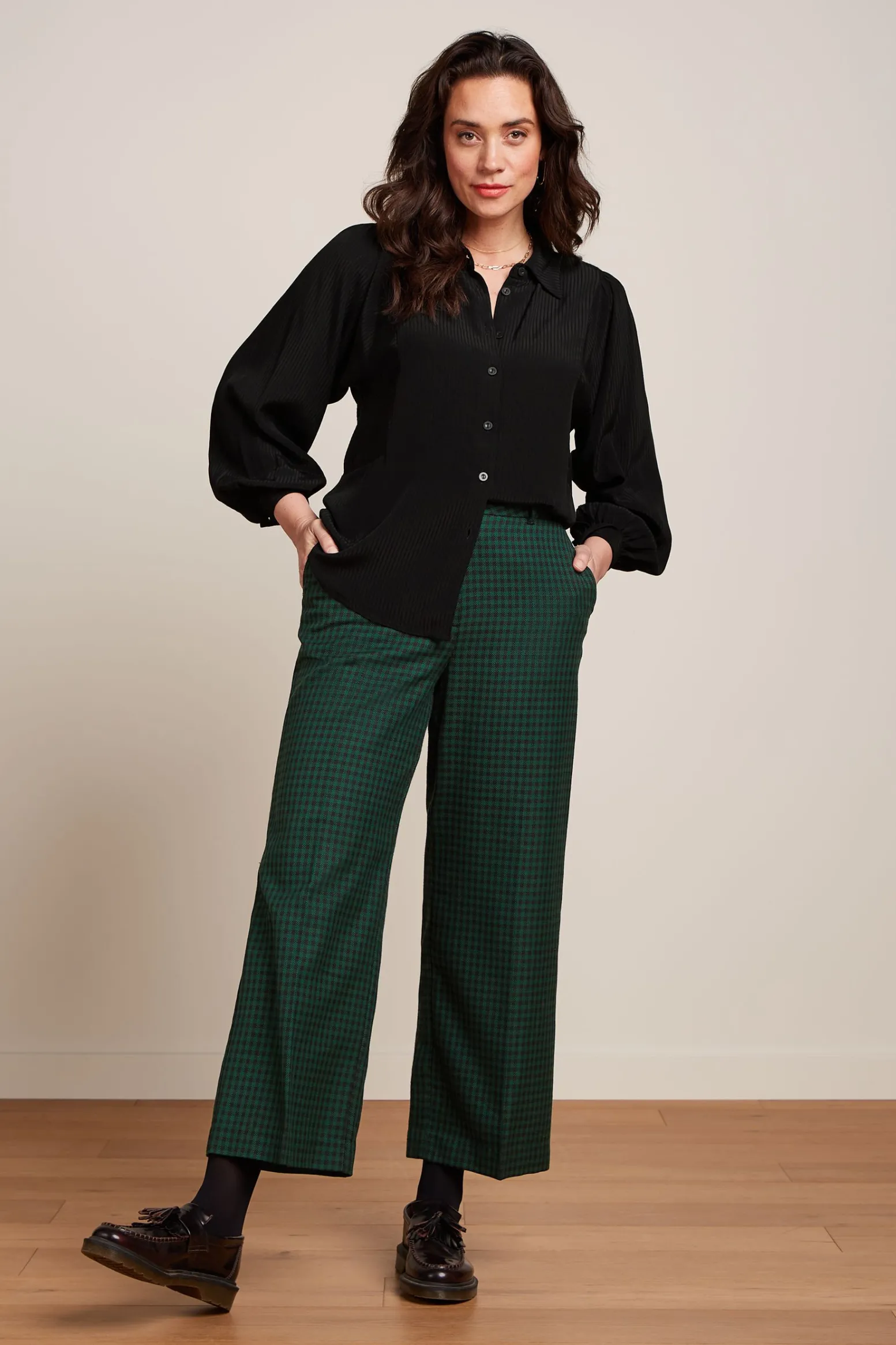 King Louie Blouses|Marisa Blouse Allegra Black