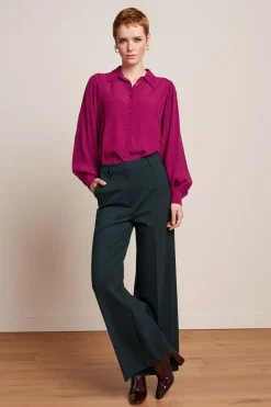 King Louie Blouses|Marisa Blouse Allegra Sparkling Fuchsia