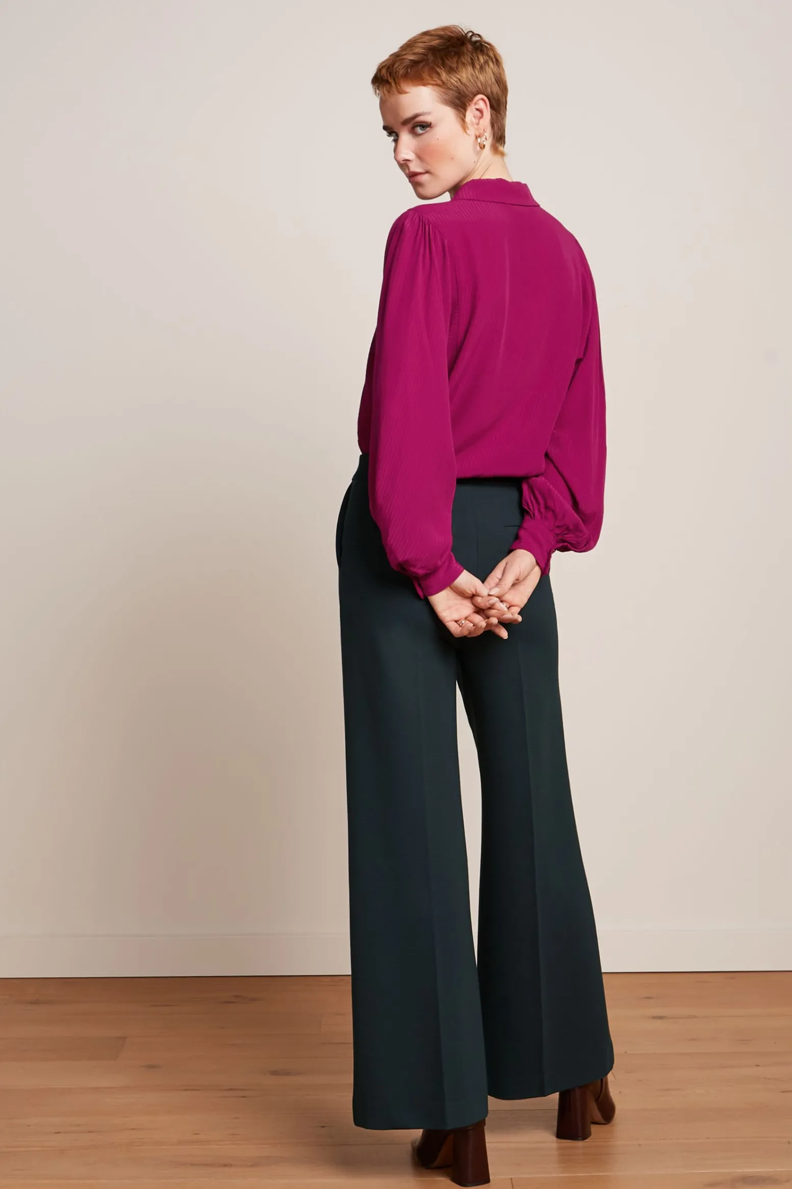 King Louie Blouses|Marisa Blouse Allegra Sparkling Fuchsia
