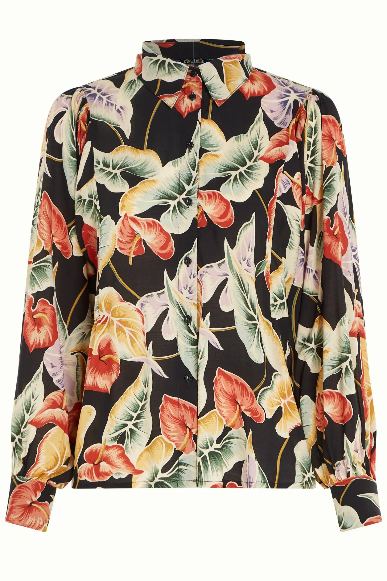 King Louie Blouses|Marisa Blouse Marmora Black