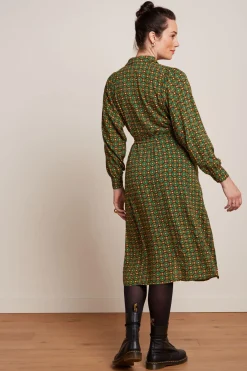 King Louie Jurken|Marisa Dress Valley Peacock Green