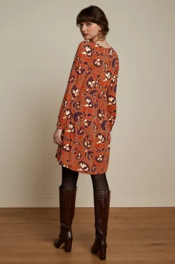 King Louie Jurken|Marjorie Dress Cecilia Spicy Brown